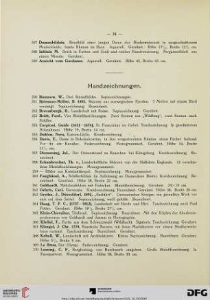 Handzeichnungen (Nr. 350-391)