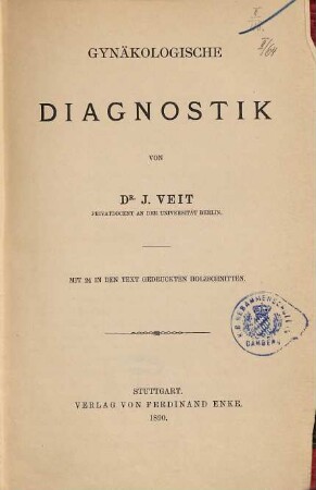 Gynäkologische Diagnostik