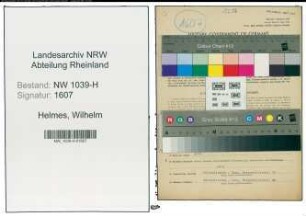Entnazifizierung Wilhelm Helmes , geb. 25.08.1900 (Haendler)