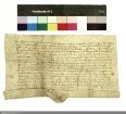 Johann Rucke, Pfarrer von Beienheim, und Konrad Rucke aus Weckesheim verkaufen Johann, Dechant von Petersberg, und dem Konvent Land auf dem Melbacher Gebiet