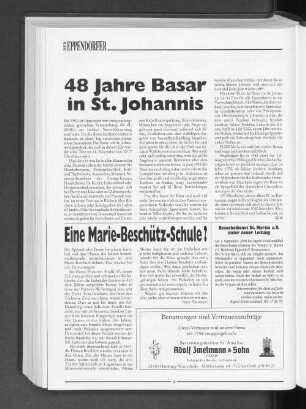 48 Jahre Basar in St. Johannis