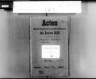 Wegebau von Bickhofen nach Attendorn