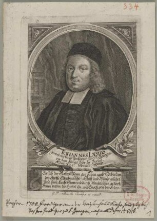 Bildnis des Iohannes Lysius