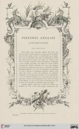 8: Peintres anglais contemporains : Ford Madox Brown, [1]