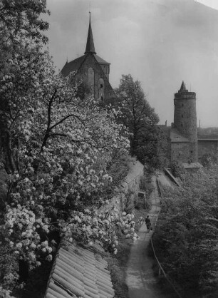 Bautzen. Blick auf den Osterweg