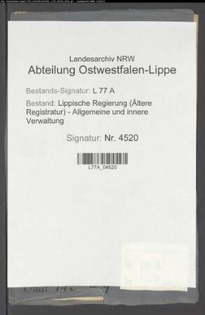 Konzessionierung einer Papier- oder Schneidemühle am Menkhauser Bach für Gutsbesitzer Tenge zu Niederbarkhausen