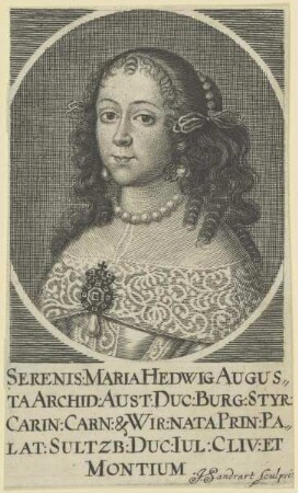 Bildnis der Herzögin Maria Hedwig Augusta von Sachsen-Lauenburg