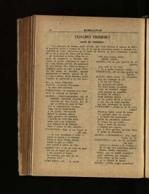 Cuadro primero - Amor de Chispero