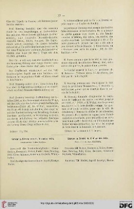 Vorstands-Sitzung vom 6. Dezember 1905 / Séance du Comité du 6 décembre 1905
