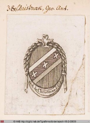 Wappen des Georg Anton von Christmann