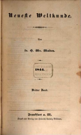 Neueste Weltkunde. 1844,3/4