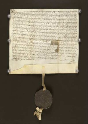 1611 Nov. 11. Stadtobligation über 300 Thlr. an das Kaufmannsamt (5%).