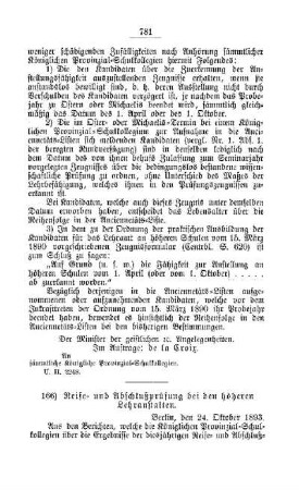 Reife- und Abschlußprüfung bei den höheren Lehranstalten : [D. Höhere Lehranstalten]