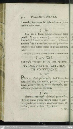 Cap. XXI. Partus Difficilis Et Praeternaturalis Propter Parturientis Convulsiones