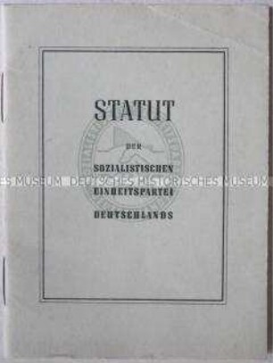 Statut der SED