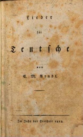 Lieder für Teutsche