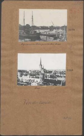 Hafen der von den Russen geräumten Stadt Pernau
