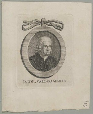 Bildnis des Ioh. Salomo Semler