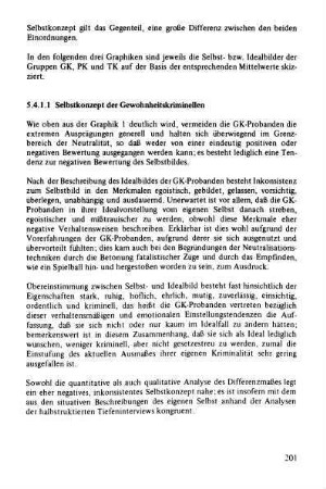 5.4.1.1 Selbstkonzept der Gewohnheitskriminellen