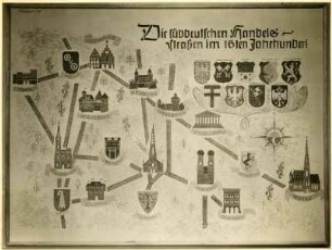 Die süddeutschen Handelsstraßen im 16. Jahrhundert