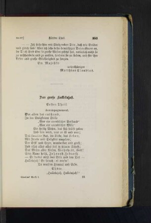 Das große Hallelujah.