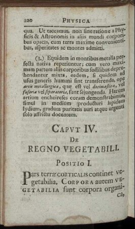 Caput IV. De Regno Vegetabili.