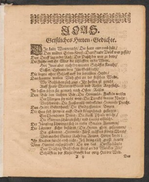 Joas. Geistliches Hirten-Gedichte.