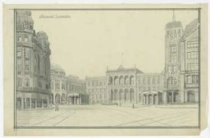 Vorplatz Potsdamer Bahnhof, Berlin: Perspektivische Ansicht