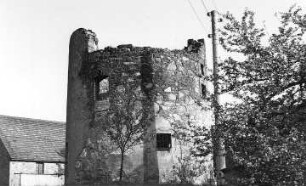 Königshain. Ruine der Turmwindmühle