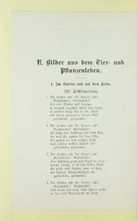 VI. Bilder aus dem Tier- und Pflanzenleben