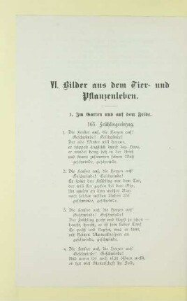 VI. Bilder aus dem Tier- und Pflanzenleben