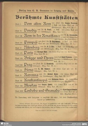 Verlag von E. R. Seemann in Leipzig und Berlin