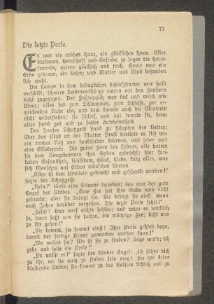 Die letzte Perle.