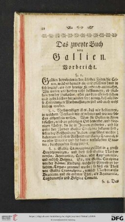 Das zweyte Buch von Gallien