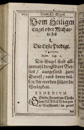 [IV.] Vom Heiligen Engel oder Michaelis Fest.