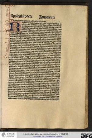 Apologia docte ignorantie discipuli ad discipulum.