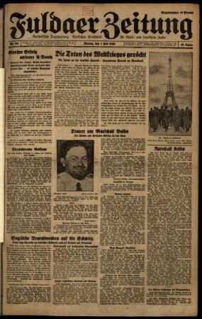 Ausgabe vom Montag, den 01. Juli 1940.