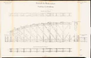 Oderbrücke, Niederwutzen: Hauptträger der Seitenöffnung: Draufsicht, Schnitte 1:20