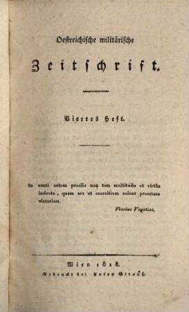 Oestreichische militärische Zeitschrift. 1818, 2