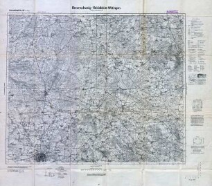 Reichskarte: Einheitsblatt 62 (1cm-Karte) Braunschweig-Oebisfelde-Wittingen