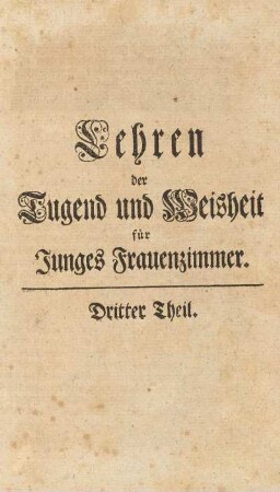 Dritter Theil