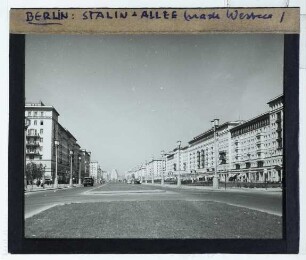 Berlin, Bauprojekt Stalinallee (heute Karl-Marx-Allee)