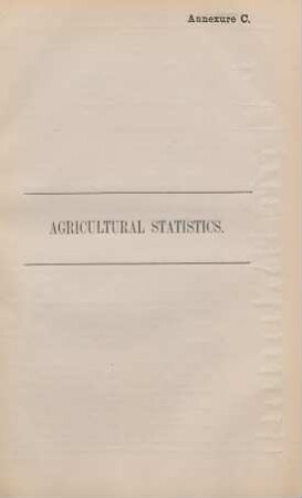 Agricultural statistics