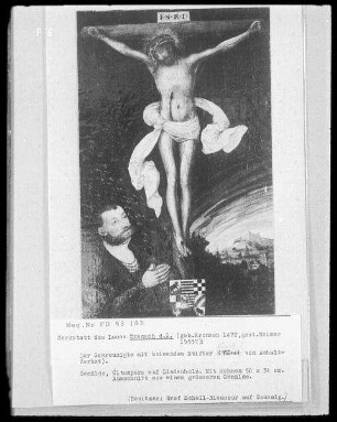 Der Gekreuzigte mit kniendem Stifter (Fürst von Anhalt-Zerbst)