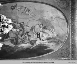Toilette der Venus und Episoden der Venusgeschichte in Grisaille : Toilette der Venus