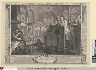 The Industrious' Prentice performing the Duty of a Christian.