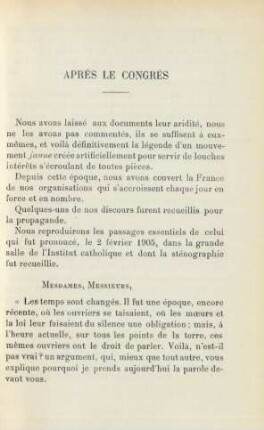 Après Le Congrès