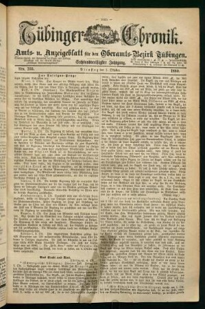 5. Oktober (Nro. 233) - 10. Oktober (Nro. 238)