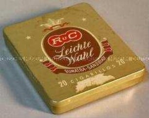 Blechschachtel für "Leichte Wahl / Cigarillos", leer