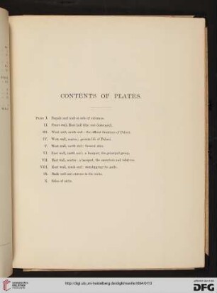 Contents of plates